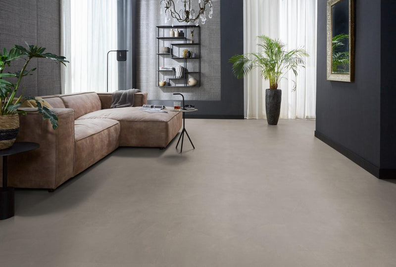 Staal van Ambiant Noveno XL Warm grey | Tegel 90 x 90 Plak PVC dryback