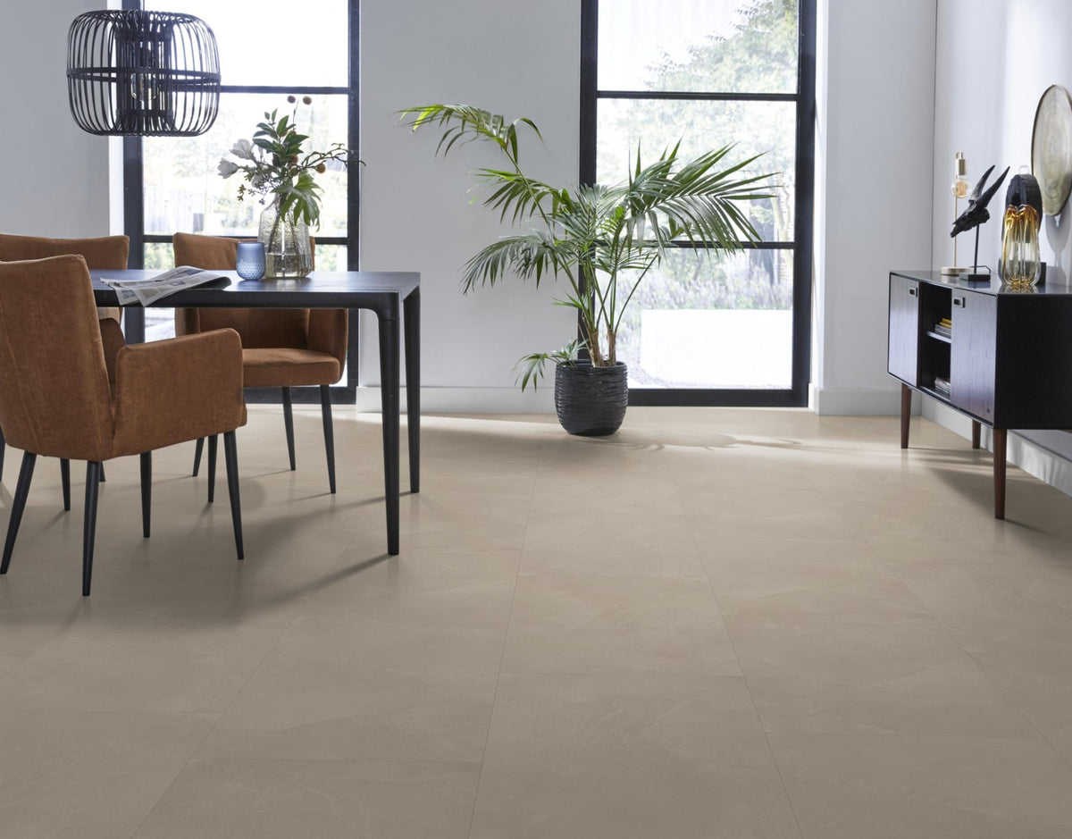 Ambiant Noveno Warm beige | Tegel 45 x 90 Plak PVC dryback