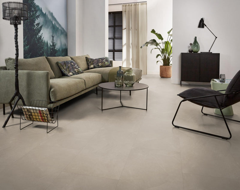 Staal van Ambiant Noveno Warm beige | Tegel 90 x 45 Klik PVC