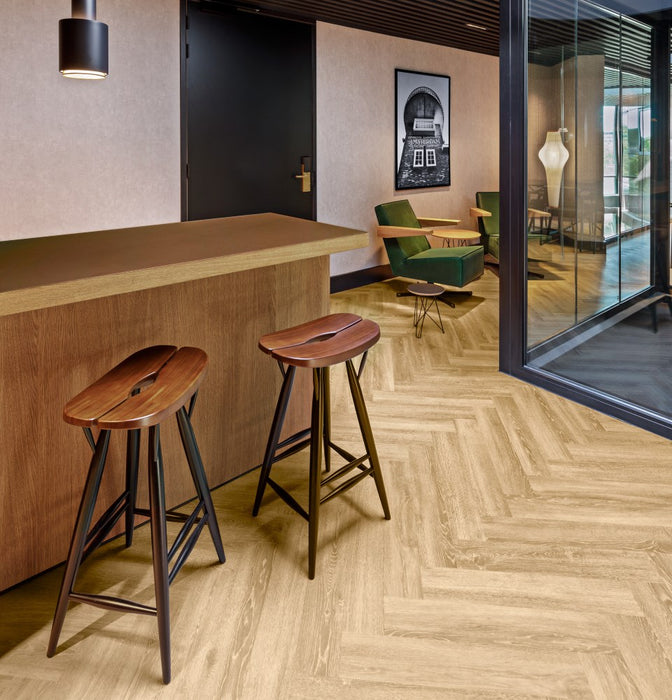 mFLOR 41215 Parva Oak Apulia | Visgraat PVC | Dryback