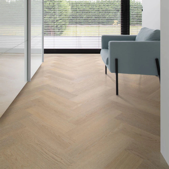 COREtec The Naturals Herringbone 2754 Barley | Visgraat Click PVC