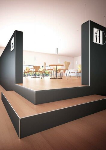 Trapkantprofiel voor PVC | Buitenhoek