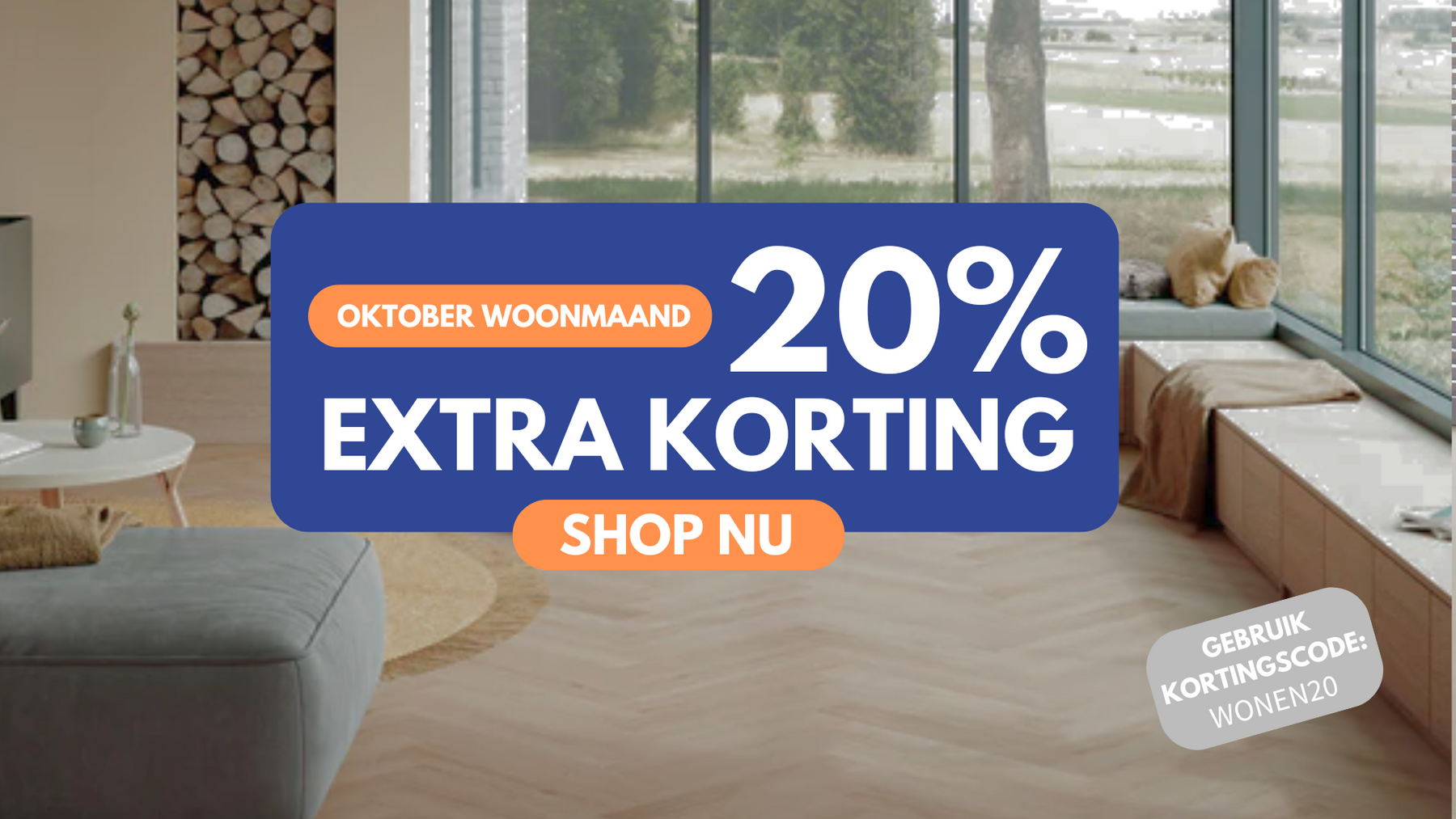 Oktober woonmaand bij Vloerenmarkt –  Koop je droomvloer nu met 20% korting