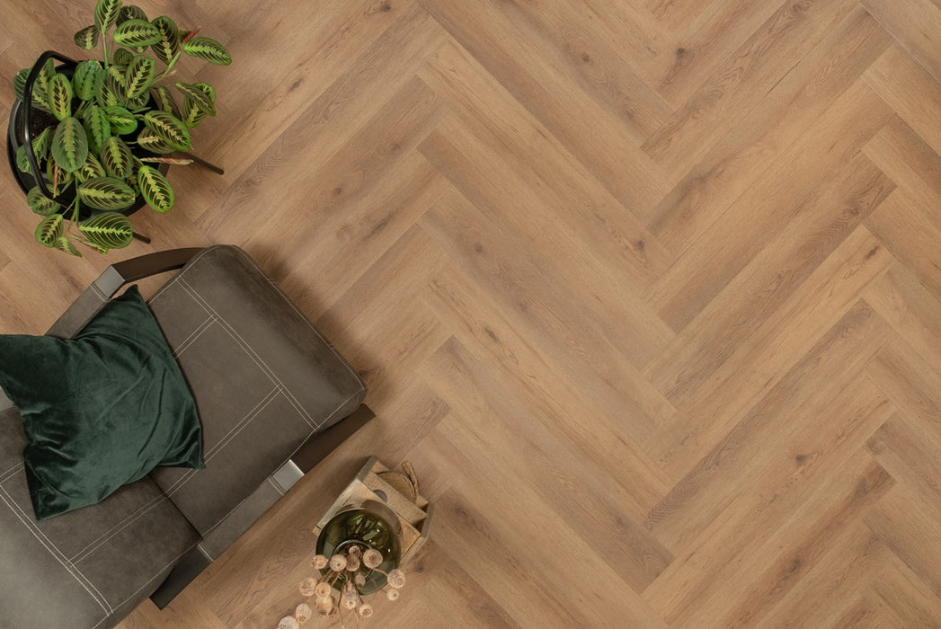 Floer Narwal Nootbruin - Walvisgraat Click PVC