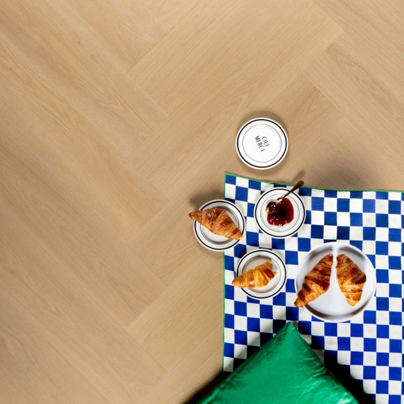Staal van Brede Visgraat Croissant | Douwes Dekker | Plak PVC Dryback