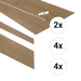 Otium PVC Traptreden Set voor 4 treden - Karma
