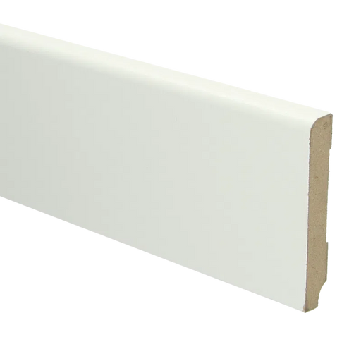 Koloniale MDF plint | RAL 9010 Gebroken wit | 15 x 90 millimeter