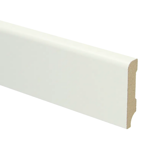 Koloniale MDF plint | RAL 9010 Gebroken wit | 12 x 60 millimeter