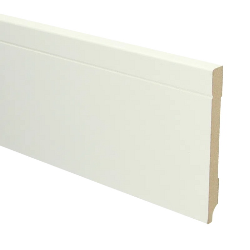 Luxe MDF plint | RAL 9010 Gebroken wit | 12 x 120 mm