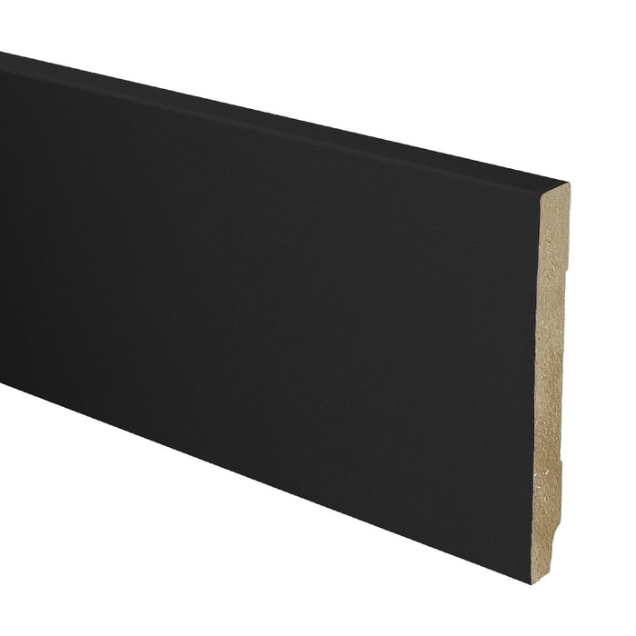 Rechte folieplint Standaard Zwart 15 x 120 mm