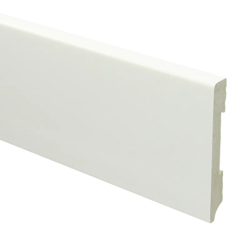 Watervaste kunststof Rechte Plint | Wit | 12 x 90 mm