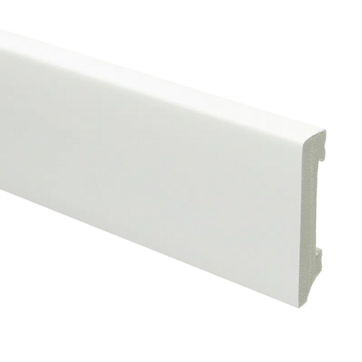 Watervaste kunststof Rechte Plint | Wit | 15 x 70 mm