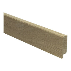 Rechte houten plint 15x54 massief Eiken