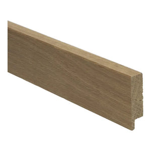 Rechte houten plint 15x54 massief Eiken