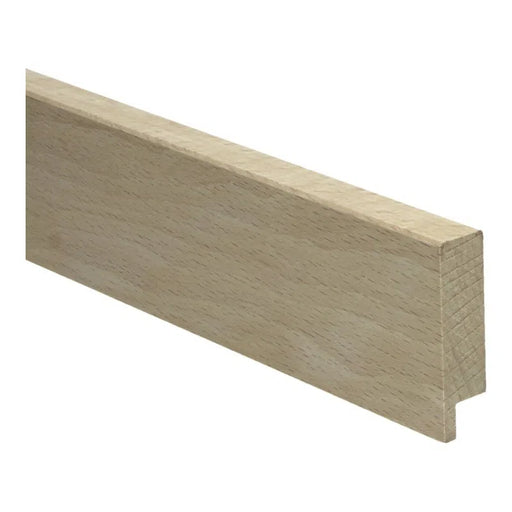 Rechte houten plint 15x54 mm massief Beuken | productfoto 1
