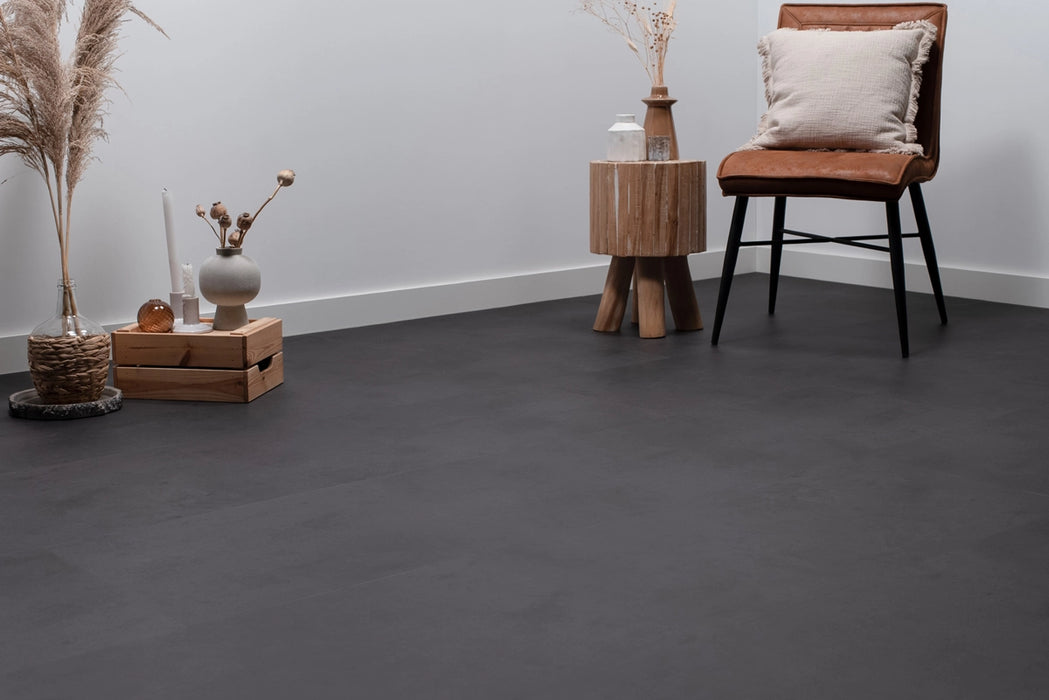 Floer Betonlook Zwart - Tegel Dryback Plak PVC