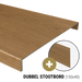Otium PVC Dubbeltrede Set 150x62 cm - Mica