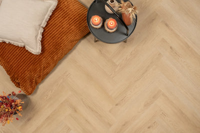 Floer Natuur Eiken - Visgraat Click PVC