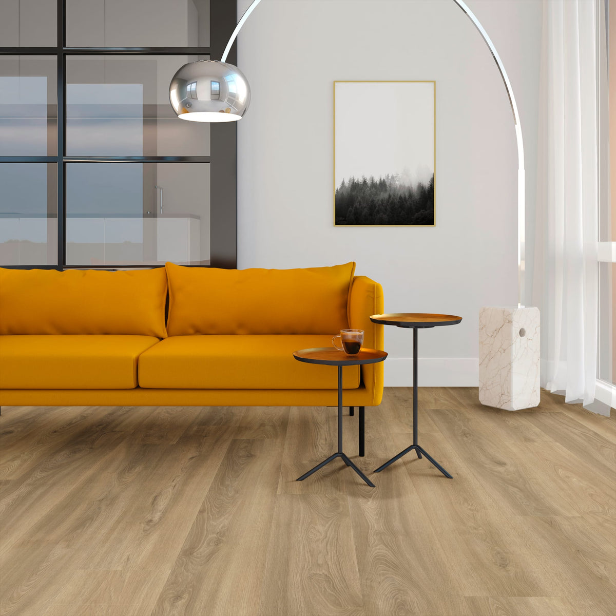 Sfeerbeeld Vivafloors 3510 Eiken - Dryback Plak PVC