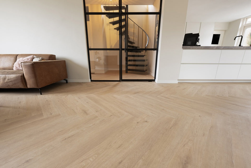 Floer Gaia Grijsbeige - Walvisgraat Click PVC