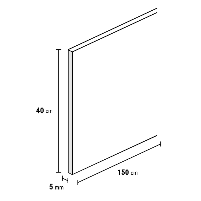 Otium PVC Overzettreden - Dubbeltrede 150x62 cm