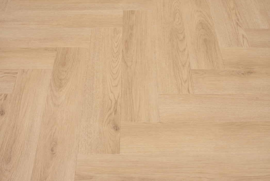 Floer Natuur Eiken - Visgraat Dryback Plak PVC