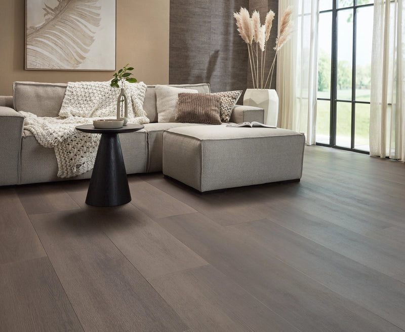 Staal van Floer Landhuis Donkere Eik - Dryback Plak PVC