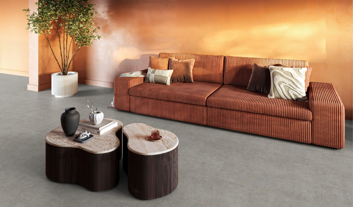 FloorLife Kingsbridge Beton lichtgrijs - Tegel 135 x 30 Laminaat