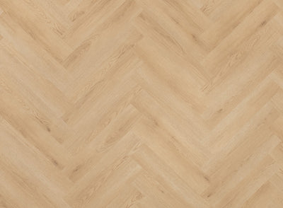 Floer Natuur Eiken - Visgraat Dryback Plak PVC