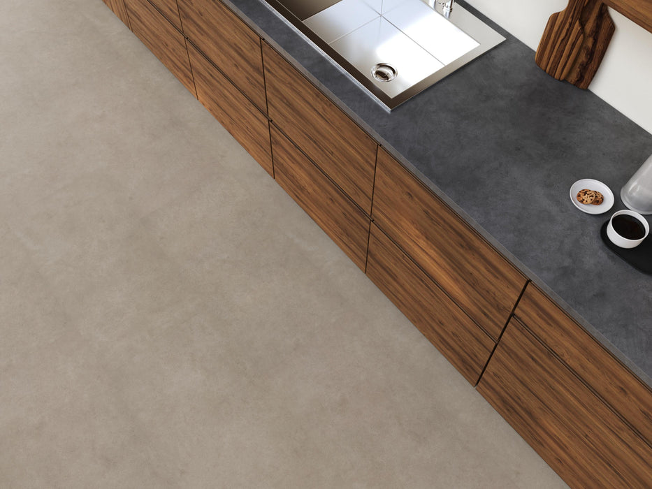 FloorLife Highbury XL Light grey - Tegel 90 x 90 Plak PVC Dryback