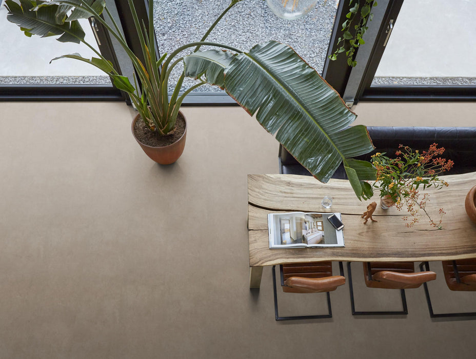 FloorLife Highbury XL Taupe - Tegel 90 x 90 Plak PVC Dryback