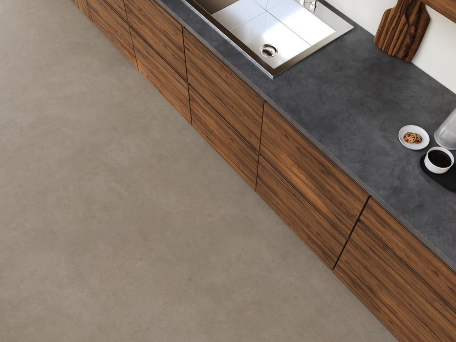 FloorLife Highbury XL Taupe - Tegel 90 x 90 Plak PVC Dryback