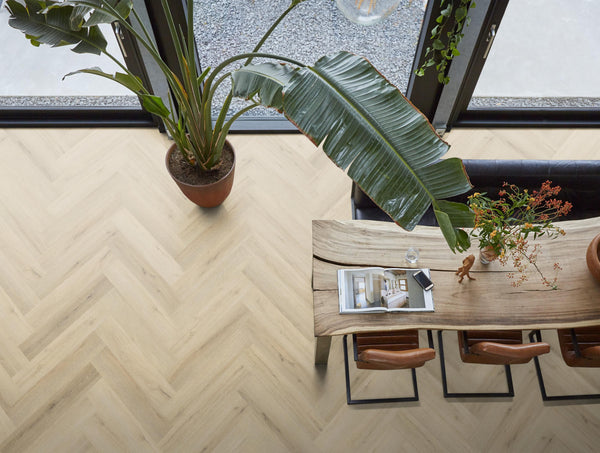 FloorLife YUP XL Greenford Warm beige - Visgraat Plak PVC