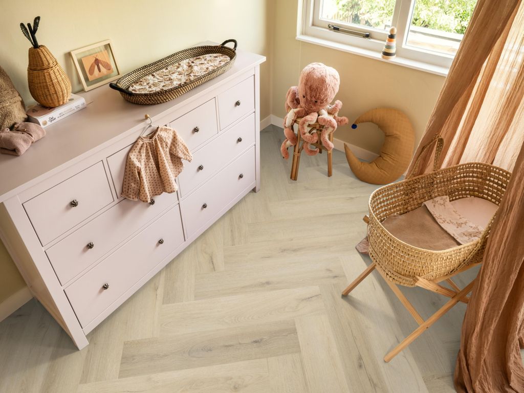 Ambiant Spigato Valento Warm beige - Visgraat Plak PVC