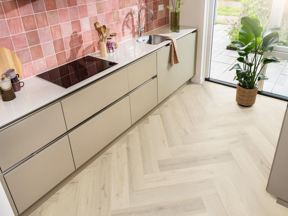 Ambiant Spigato Valento Warm beige - Visgraat Plak PVC