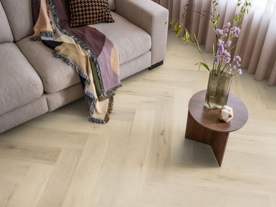 Ambiant Spigato Valento Warm beige - Visgraat Plak PVC