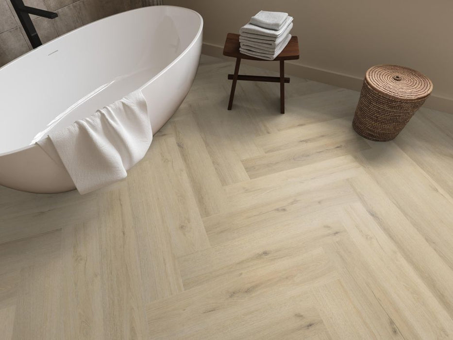 Ambiant Spigato Valento Warm beige - Visgraat Plak PVC