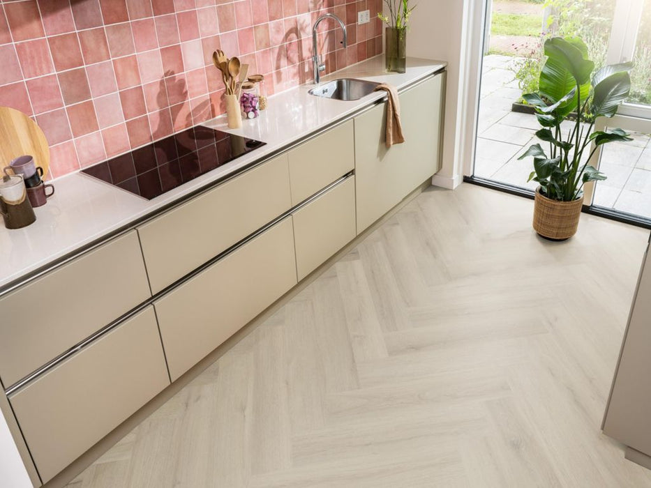 Ambiant Spigato Valento Beige - Visgraat Plak PVC
