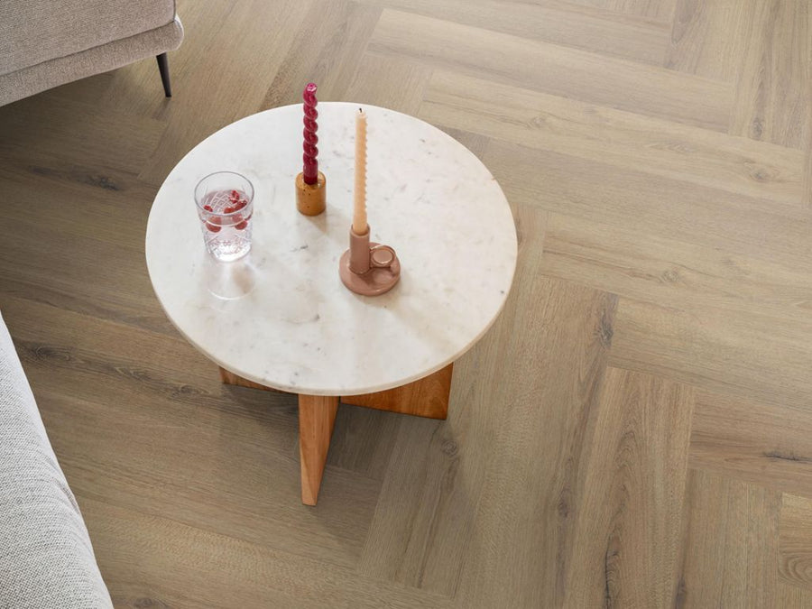 Ambiant Spigato Valento Light brown - Visgraat Plak PVC
