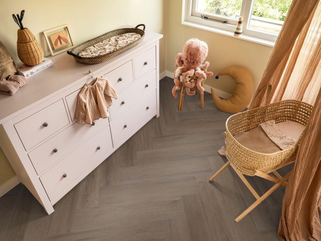 Ambiant Spigato Valento Brown - Visgraat Plak PVC