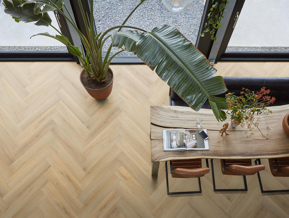 FloorLife YUP XL Greenford Natural - Visgraat Click PVC