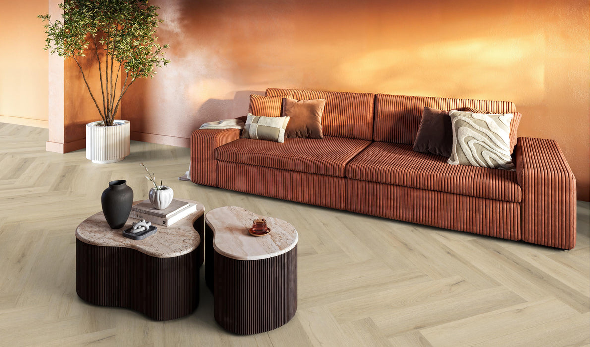 FloorLife YUP XL Greenford Warm beige - Visgraat Click PVC