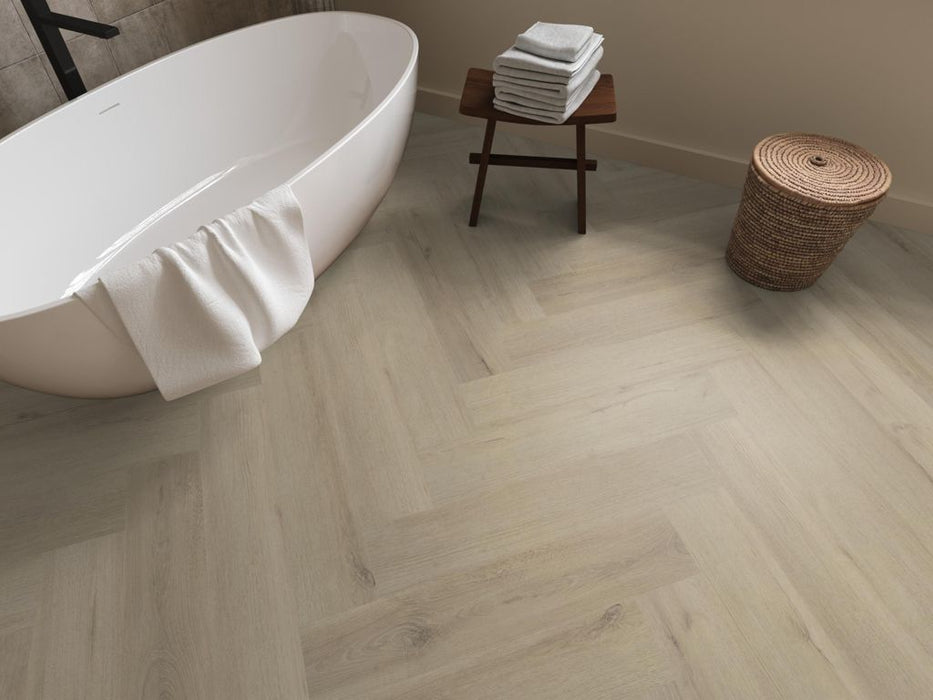 Ambiant Spigato Valento Beige - Visgraat Click PVC
