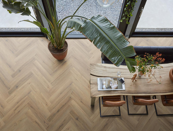 FloorLife YUP XL Greenford Light brown - Visgraat Click PVC