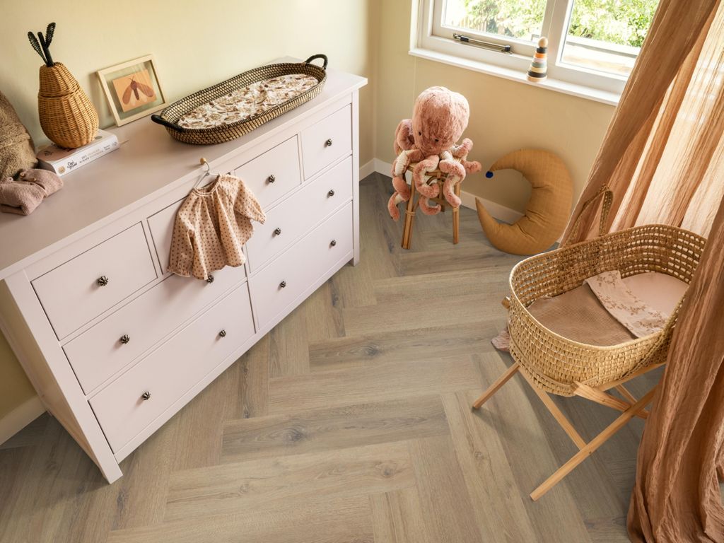 Ambiant Spigato Valento Light brown - Visgraat Click PVC