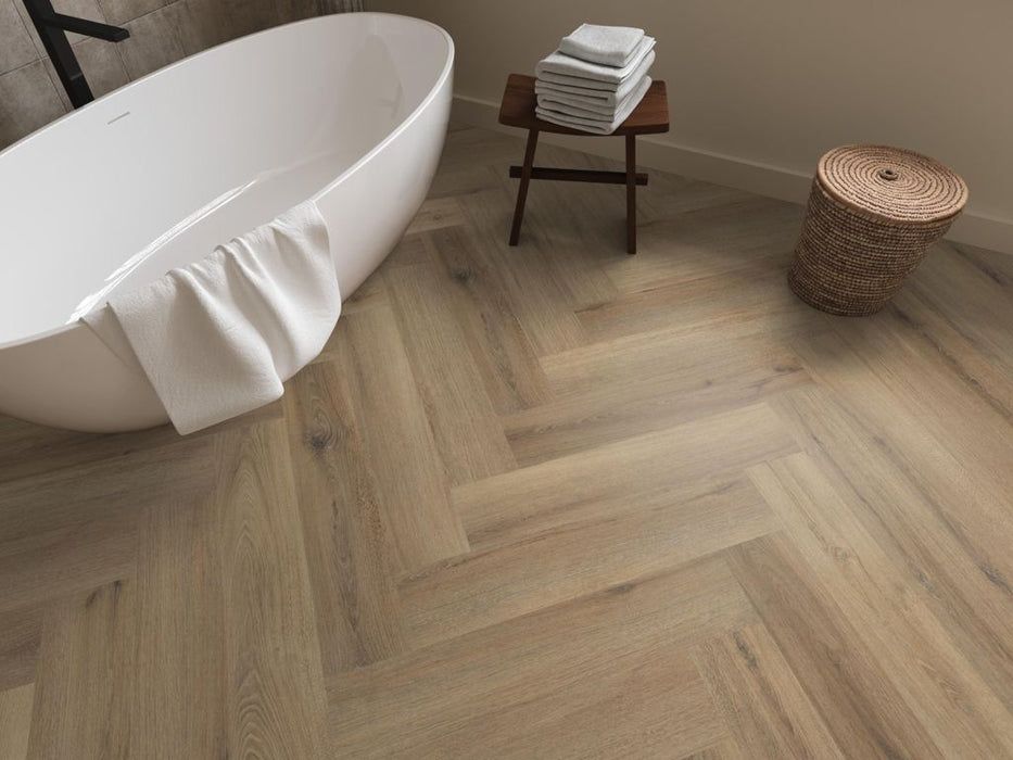 Ambiant Spigato Valento Light brown - Visgraat Click PVC