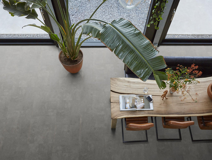 FloorLife Victoria Grey - Tegel 60 x 60 Plak PVC Dryback