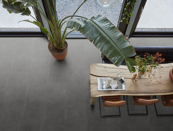 FloorLife Victoria Anthracite - Tegel 60 x 60 Plak PVC Dryback