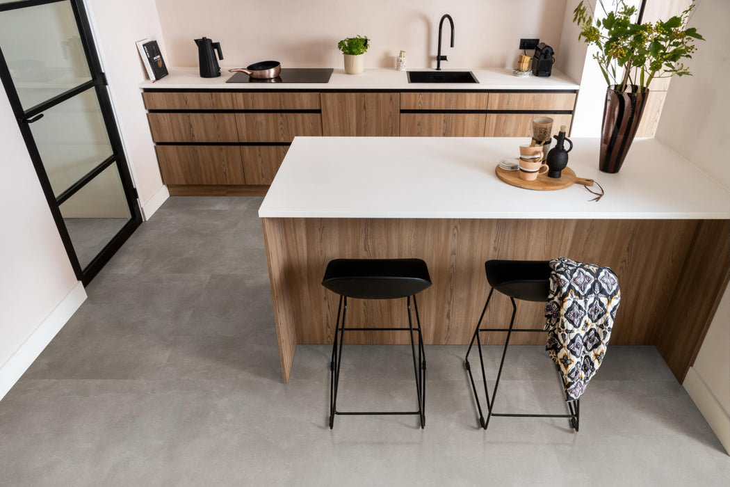 Ambiant Piazzo Warm grey | Tegel 45 x 90 Plak PVC dryback