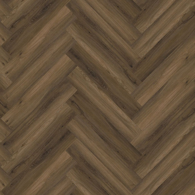 Staal van FloorLife YUP Paddington Warm brown - Visgraat Click PVC